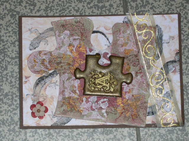 karte mit puzzleteil
