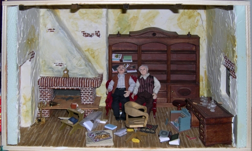 kaminzimmer mit bewohner